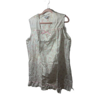 Blair Vint Floral Grandma Nightgown Large Cottagecore Lace Trim Sleeveless New